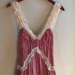 RARE Urban outfitters red floral dress